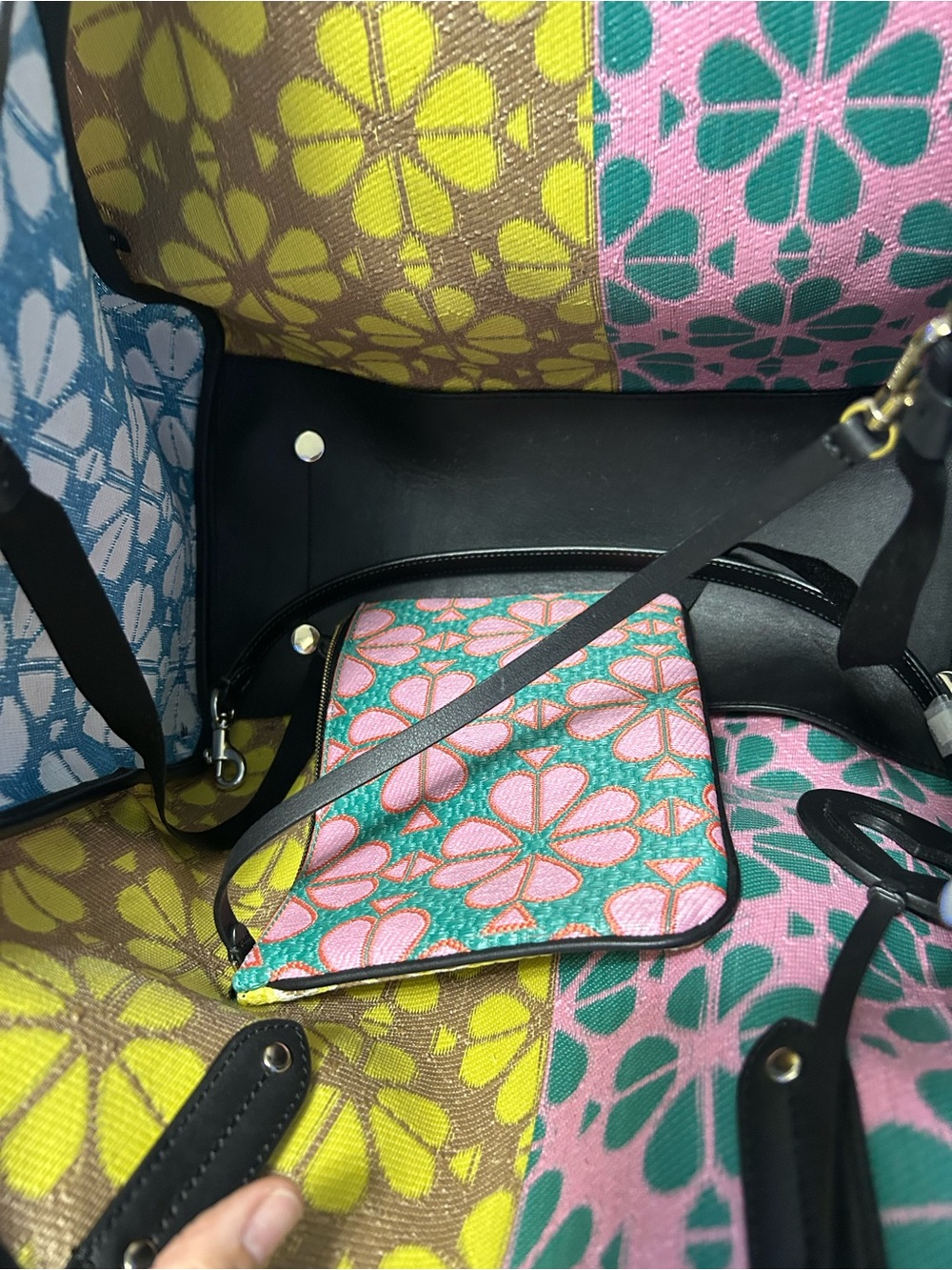 Kate Spade patterned bag close-up - Picture 3 of 9